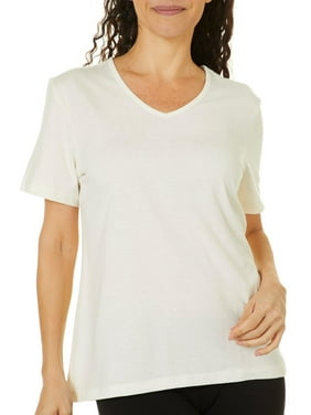 Coral Bay Petite Sweet Palms Short Sleeve Top